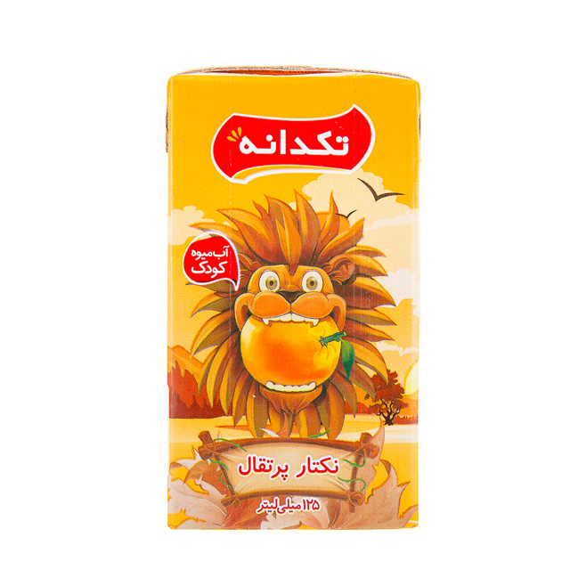 آب پرتقال طبیعی کودک تکدانه 125 میلی لیتری
