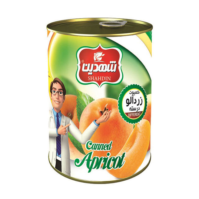 کمپوت زردآلو شهدین 370 گرمی