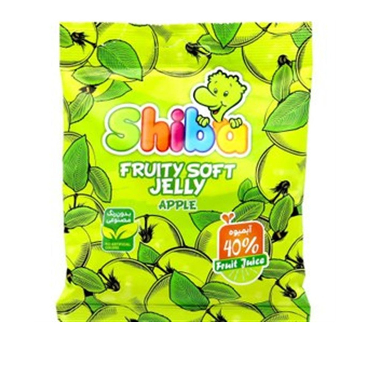 پاستیل سافت جلی آبمیوه ای با طعم لیمو شیبا 90 گرمی