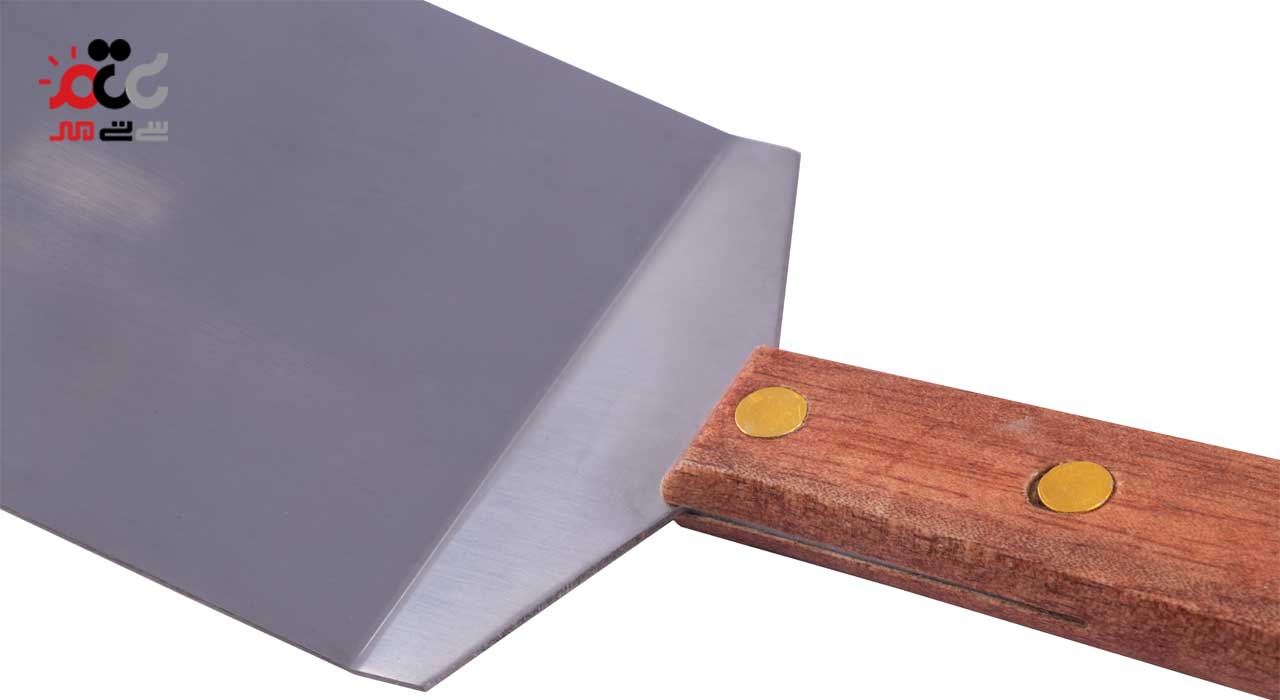 کاردک استیل دسته چوبی