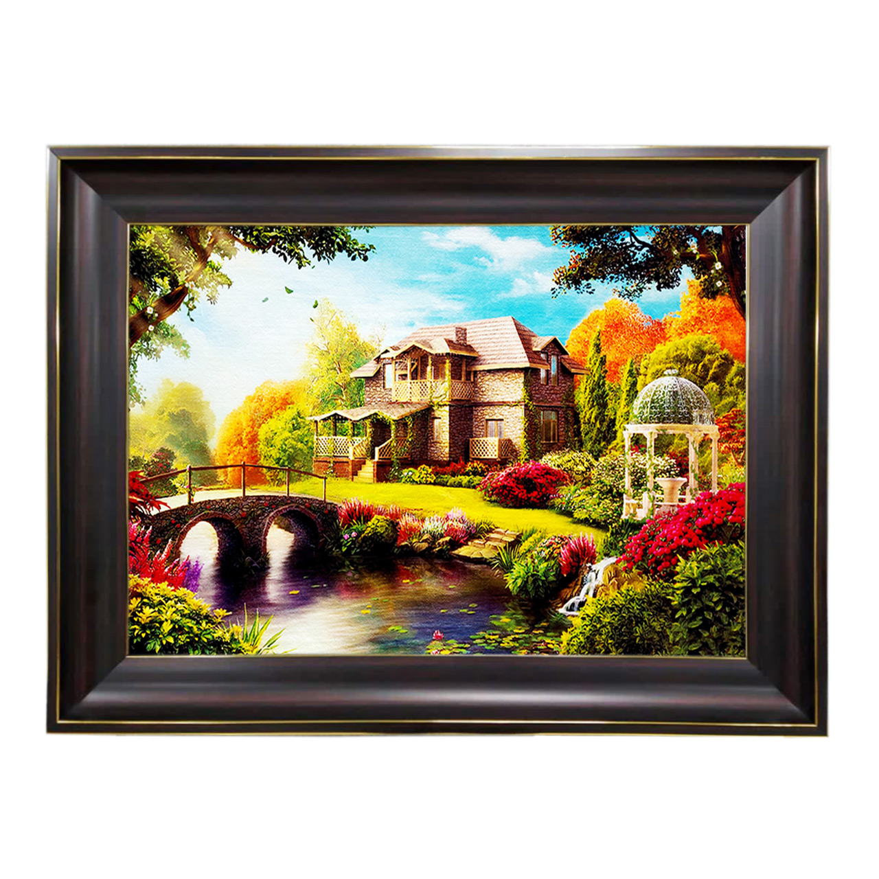 تابلو فرش چاپی طرح منظره کد 10030 سایز 60×40 سانتی متری