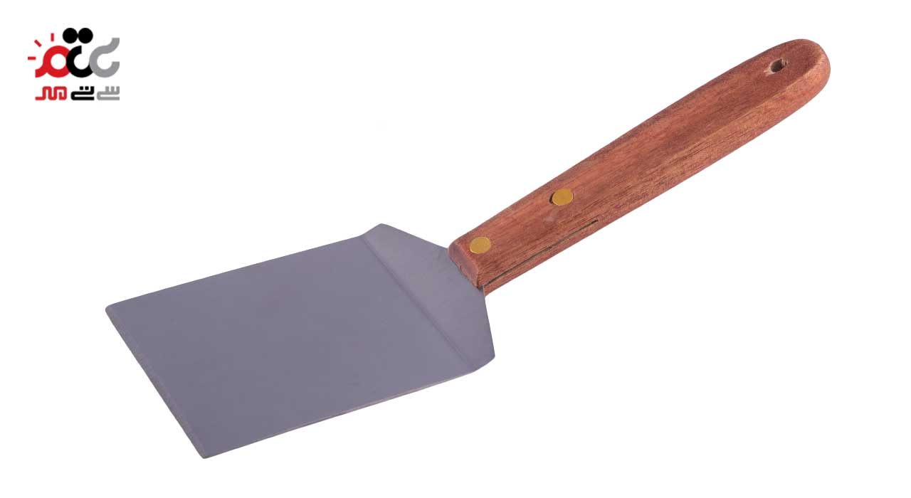 کاردک استیل دسته چوبی