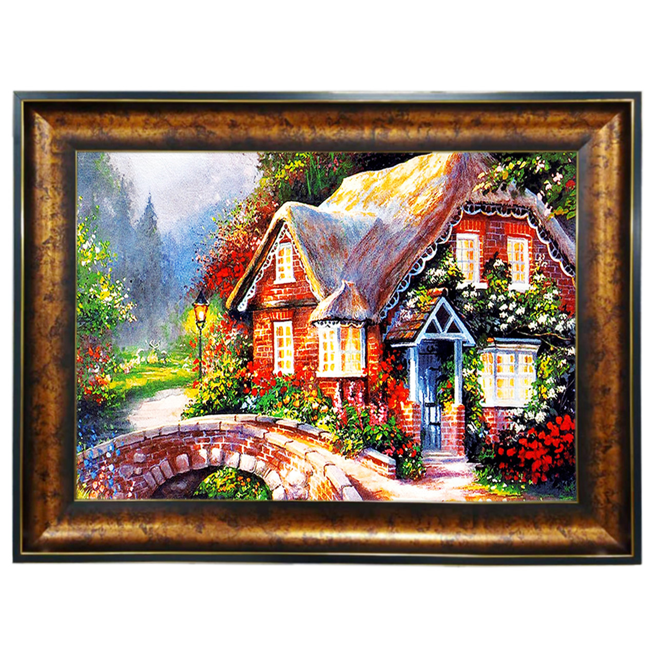 تابلو فرش طرح کلبه