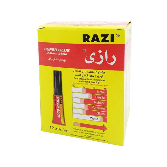 خرید چسب قطره ای رازیی 3 گرمی 12 عددی