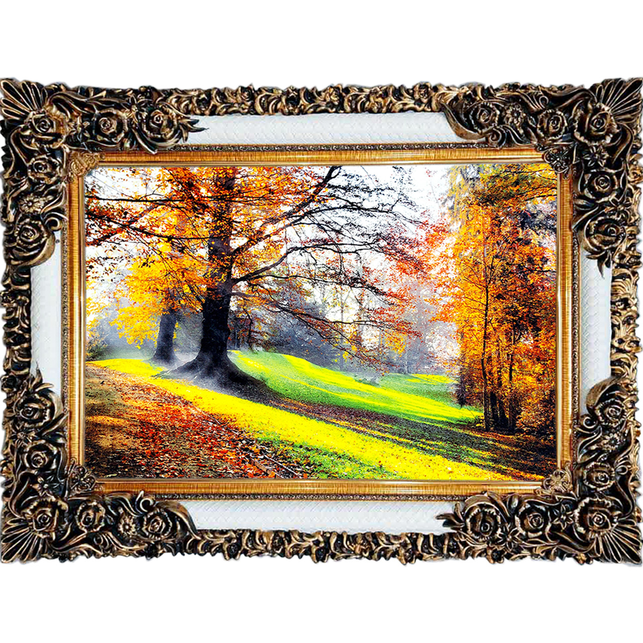 تابلو فرش چاپی طرح منظره کد 10040 سایز 100×70 سانتی متری