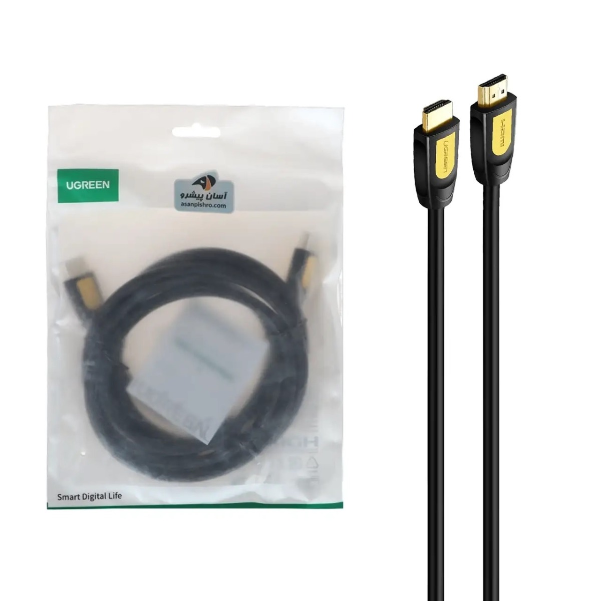 کابل دو متری UGREEN HDMI مدل HD101 - مشکی(10129)