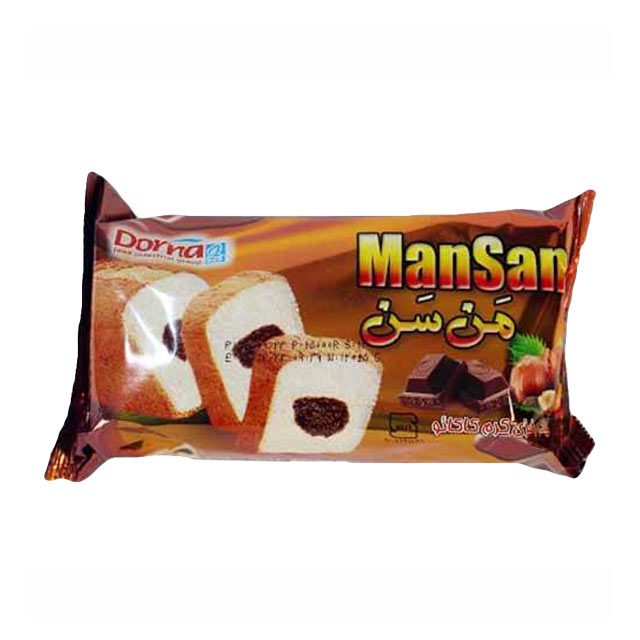 کیک مغزی کرم کاکائو من سن درنا 120 گرمی