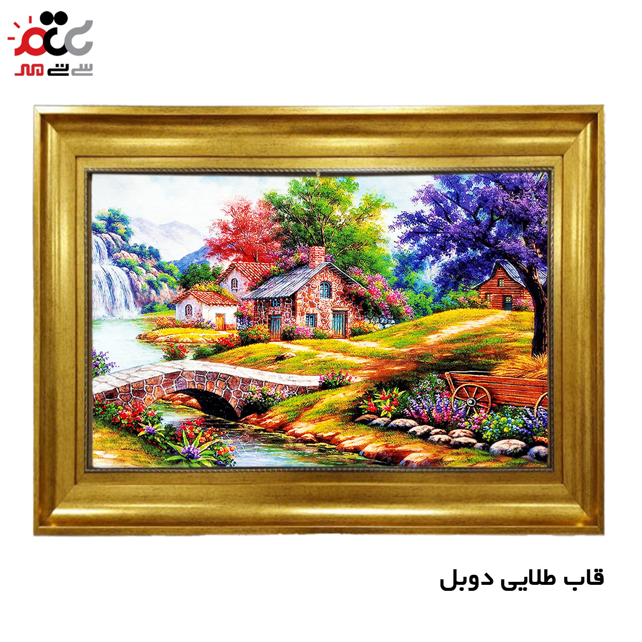 تابلو فرش چاپی طرح منظره کد 10025 سایز 100×50 سانتی متری