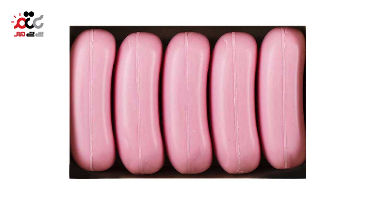 صابون حمام صورتی آرومکس 5 عددی