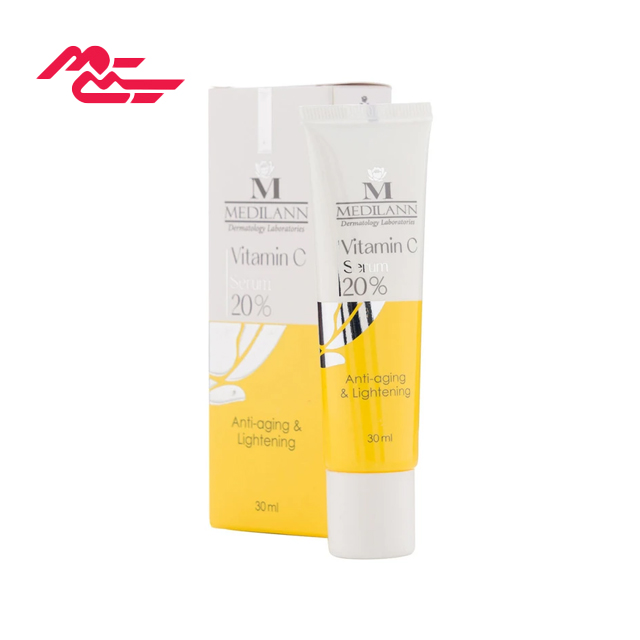 سرم ضد چروک مدیلن مدل ویتامین سی 20 درصد حجم 30 میلی لیتری