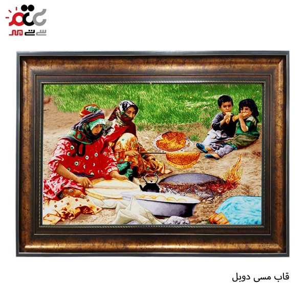تابلو فرش طرح نان پزی کد 13317 سایز 70×50 سانتی متری