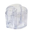 استند اکریلیک پنبه و گوش پاک کن طرح قلب