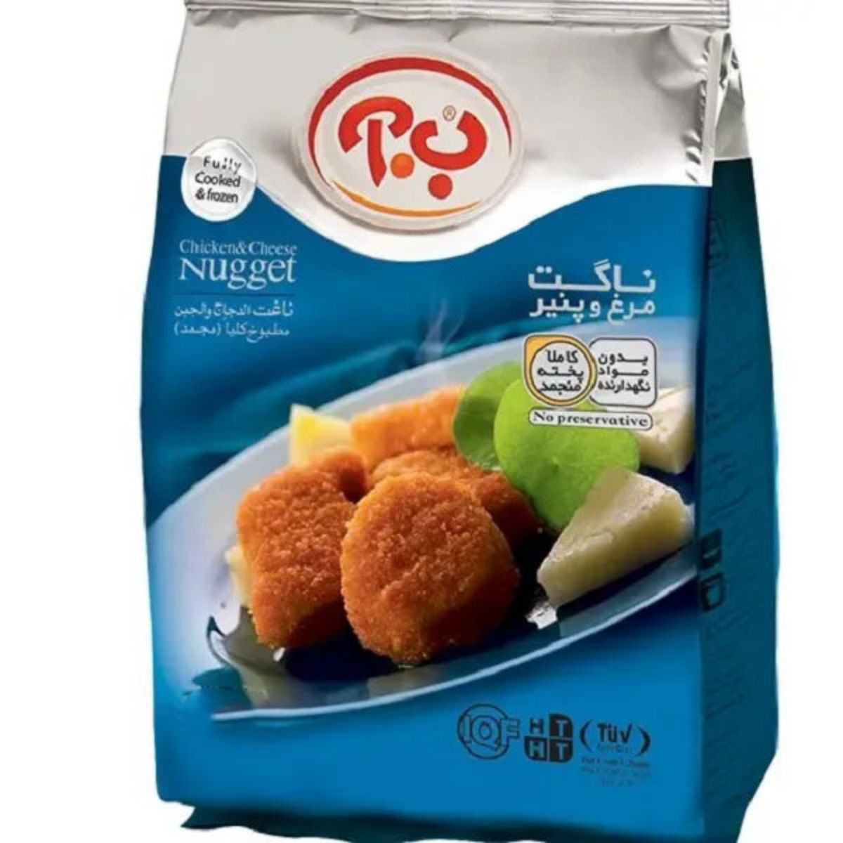 ناگت مرغ و پنیر ب.آ 450 گرمی