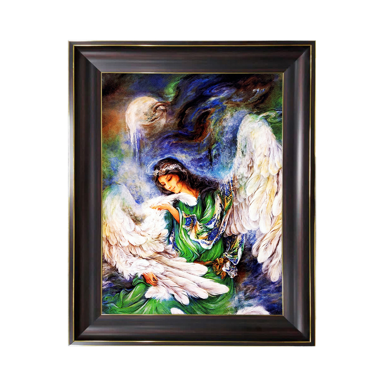 تابلو فرش چاپی طرح مینیاتوری کد 16004 سایز 40×60 سانتی متری