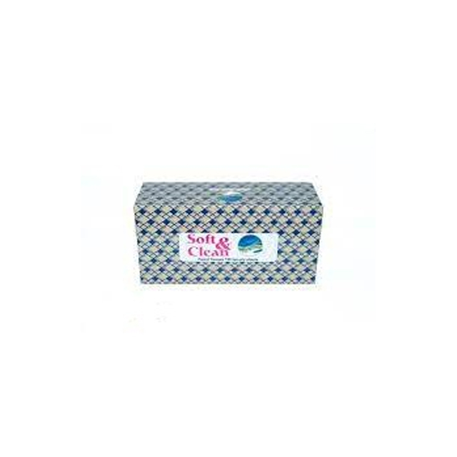 دستمال کاغذی تکی اقتصادی دولایه سافت و کلین 100 برگی