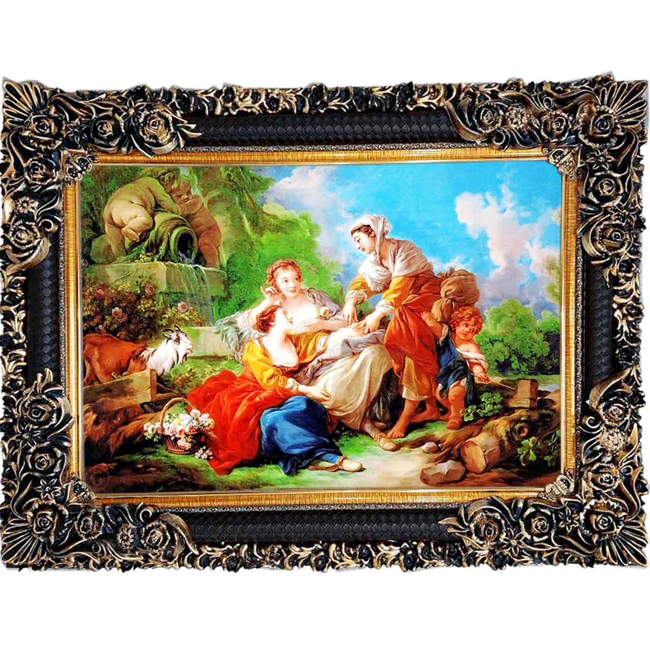 تابلو فرش چاپی طرح پیک نیک کد11040 سایز 100×70 سانتی متری