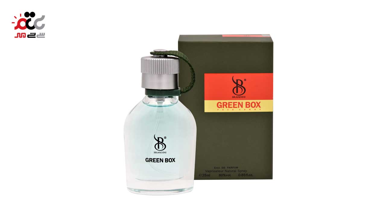 ادکلن مردانه برندینی مدل Green box حجم 25 میلی لیتری