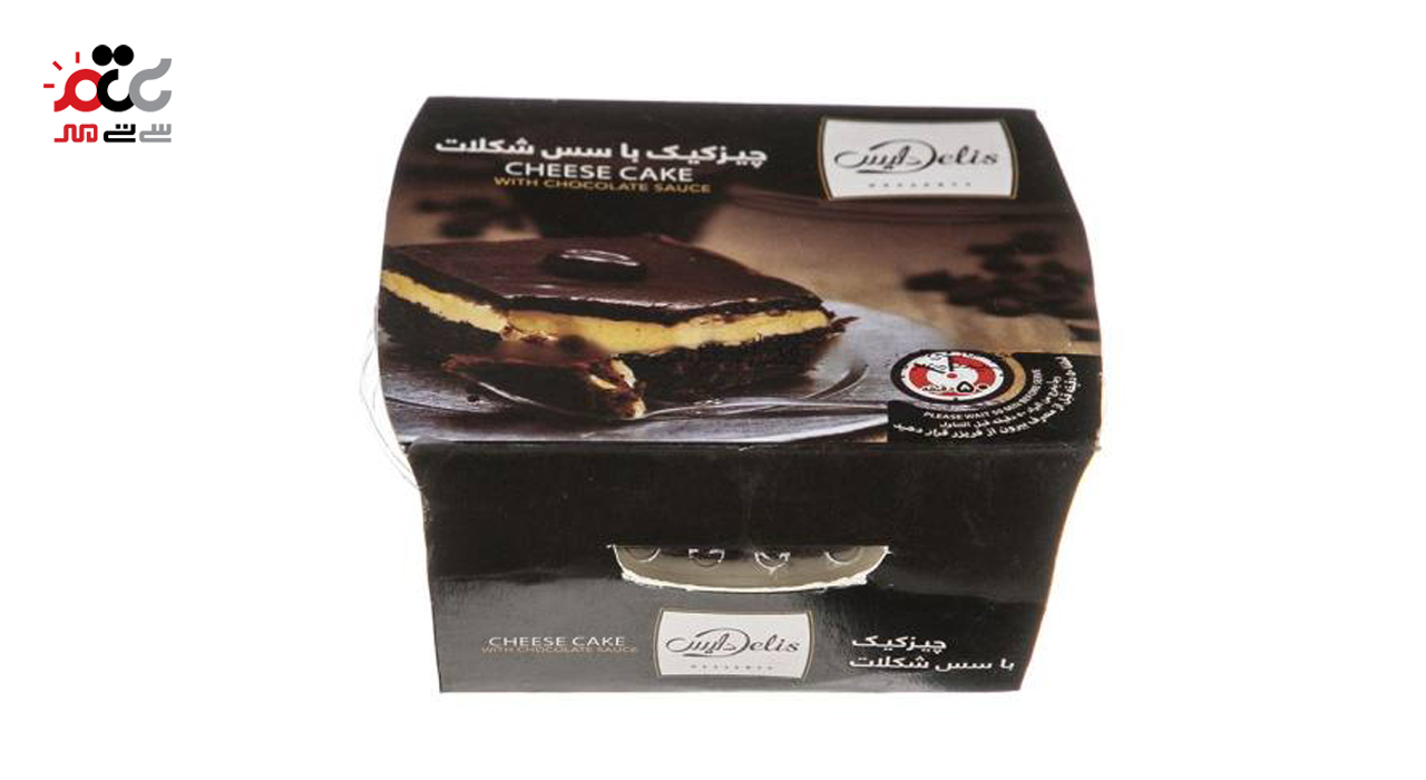 چیز کیک با سس شکلات و مربا دلیس کاله 80 گرمی