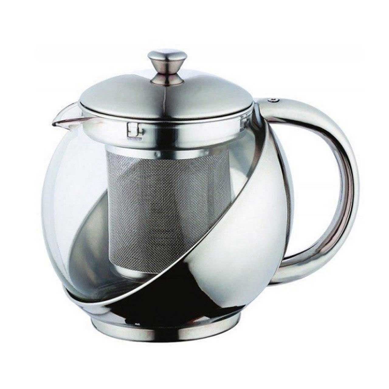 قوری پیرکس نیم استیل 750 سی سی