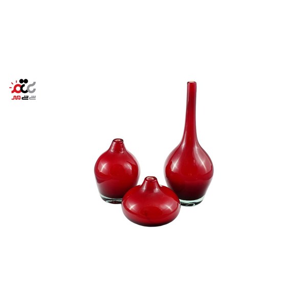 گلدان تک شاخه شیشه رنگی 3 سایز بزرگ