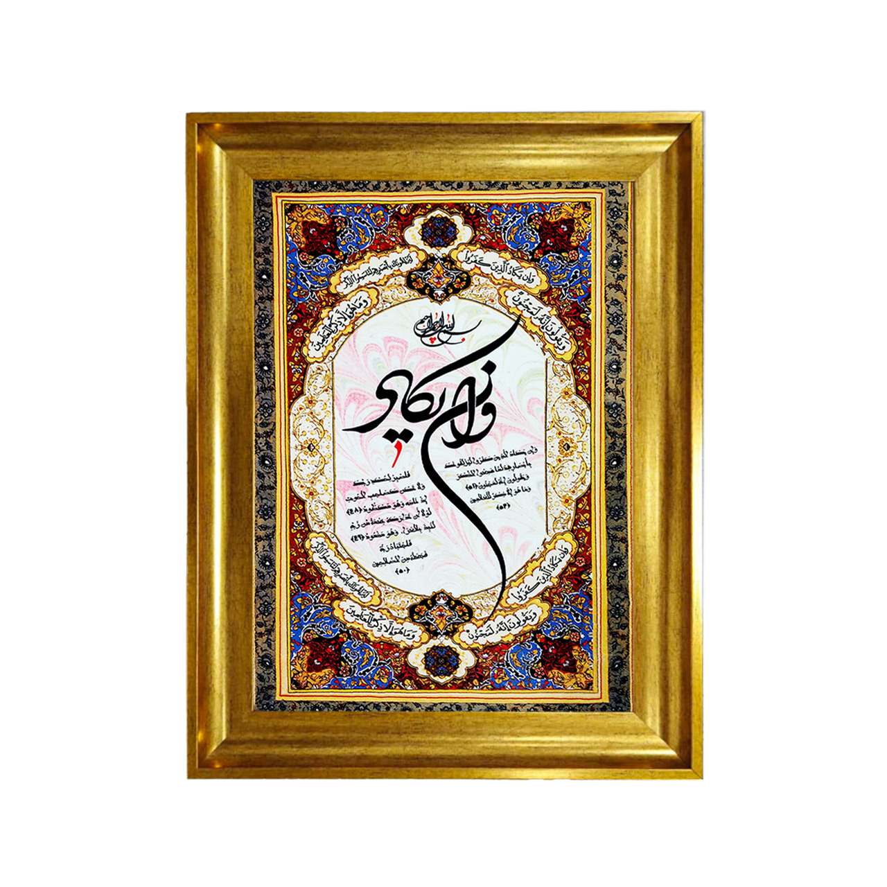 تابلو فرش چاپی طرح وان یکاد کد 15306 سایز 50×50 سانتی متری