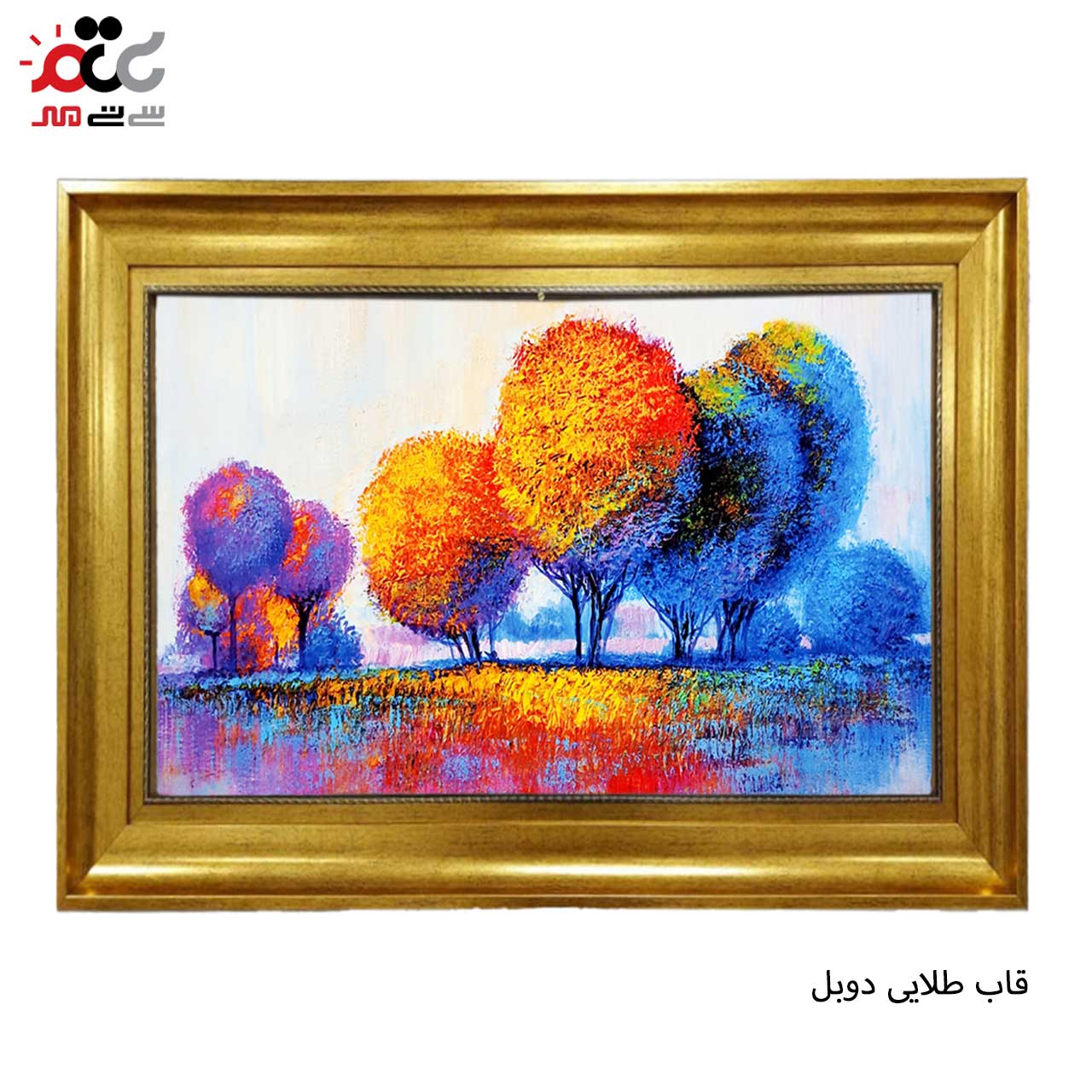 تابلو فرش چاپی طرح درخت کد 10250 سایز 100×50 سانتی متری