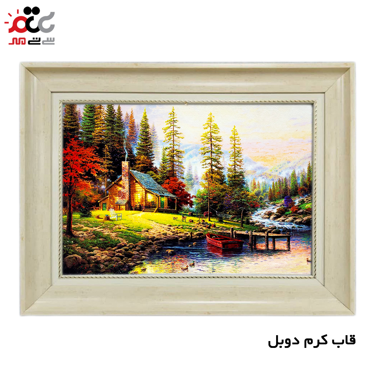 تابلو فرش چاپی طرح منظره کد 10096 سایز 50×50 سانتی متری