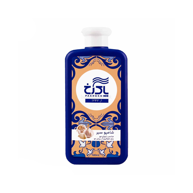 شامپو مو پاک رخ حاوی عصاره سیر حجم 400 میلی لیتری