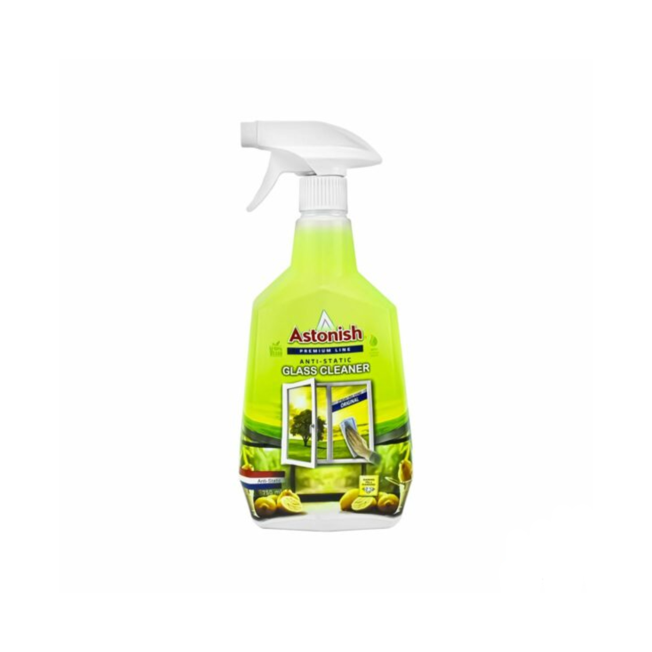 اسپری شیشه پاک کن آنتی استاتیک آستونیش با رایحه مرکبات 750 میلی لیتری