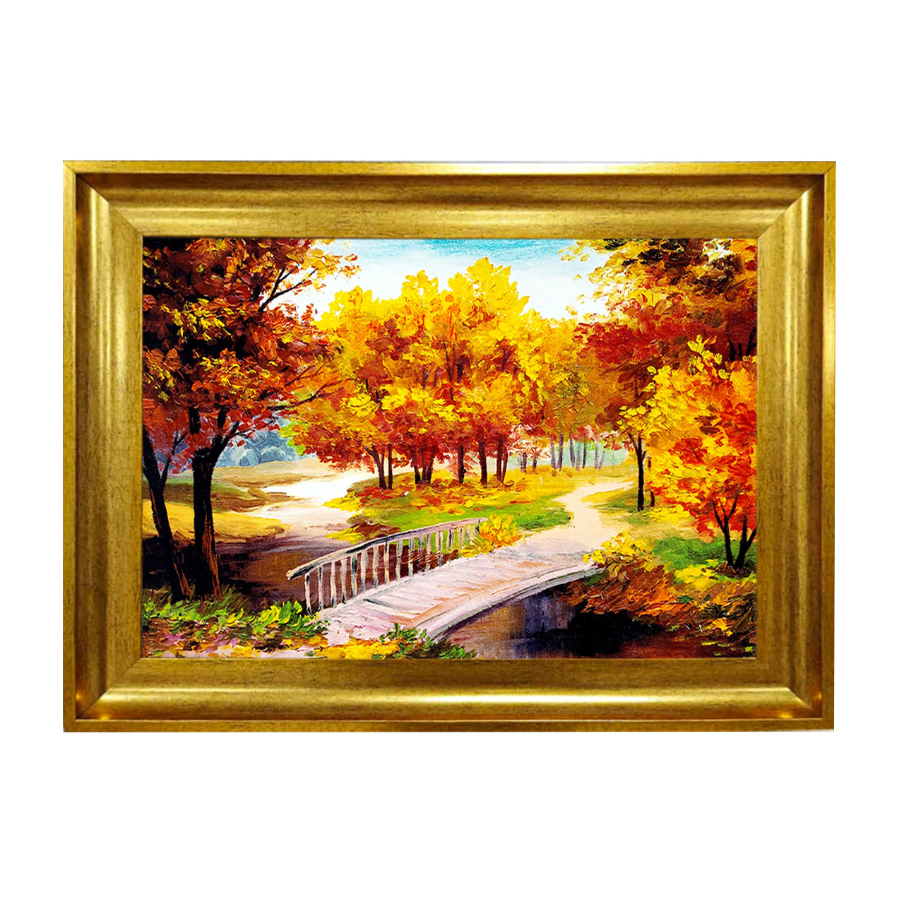 تابلو فرش چاپی طرح منظره کد 10028 سایز 50×50 سانتی متری