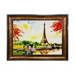 تابلو فرش چاپی طرح ایفل کد 10115 سایز 50×35 سانتی متری