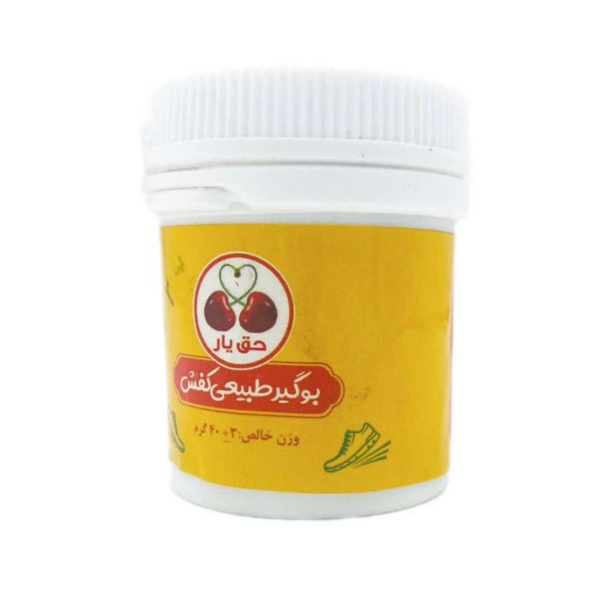 پودر بوگیرطبیعی کفش حق یار 40 گرمی