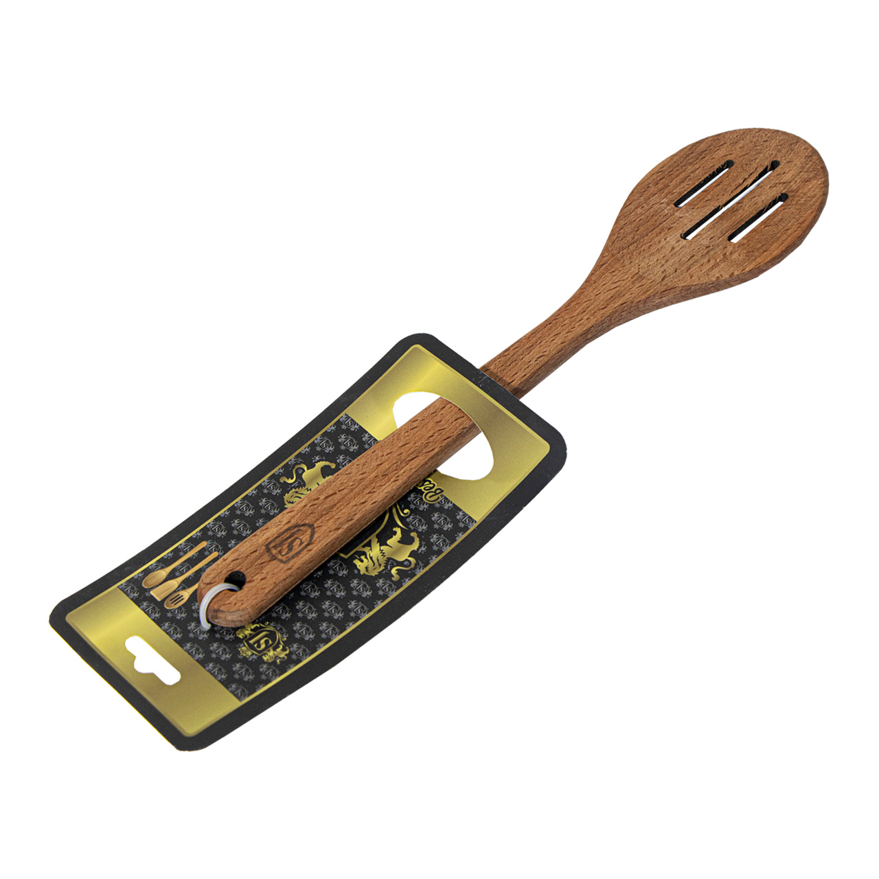 قاشق چوبی مدل بیضی طرح شیار دار