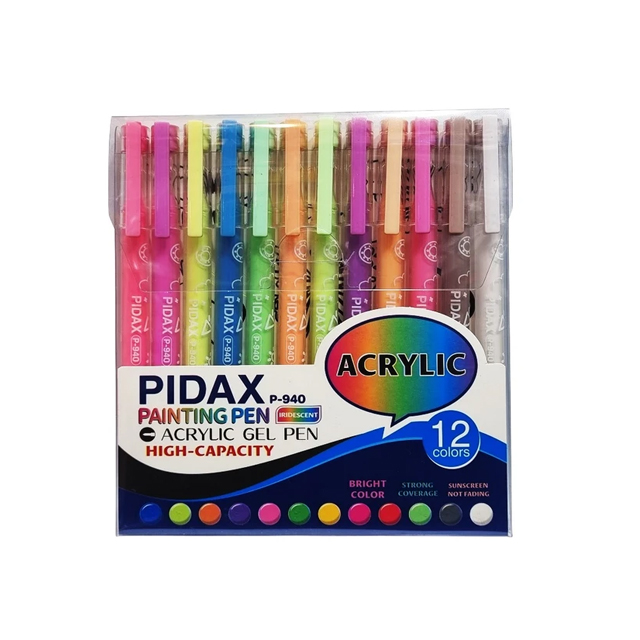 روان نویس پیداکس مدل اکرولیک کد P 940 بسته 12 عددی
