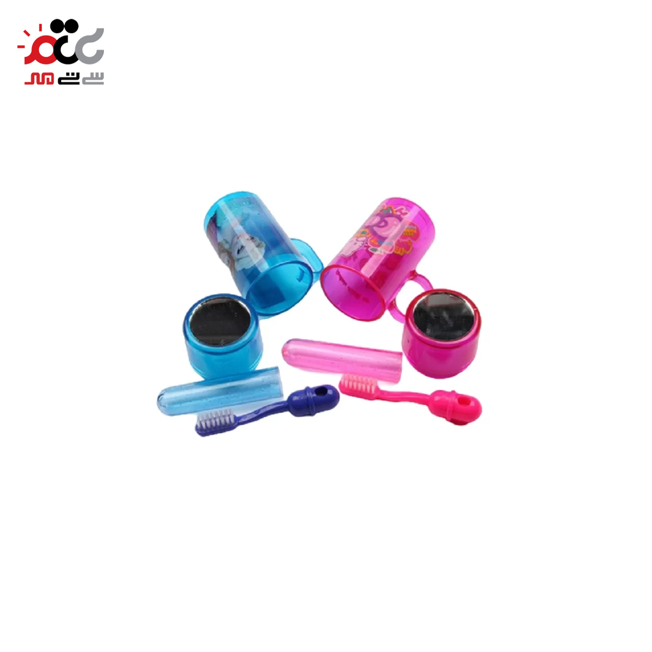 ست لیوان و مسواک و آینه فانتزیا