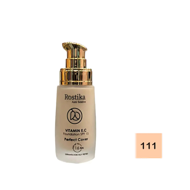 کرم پودر شیشه ای رستیکا شماره 111 حجم 35 میلی لیتری