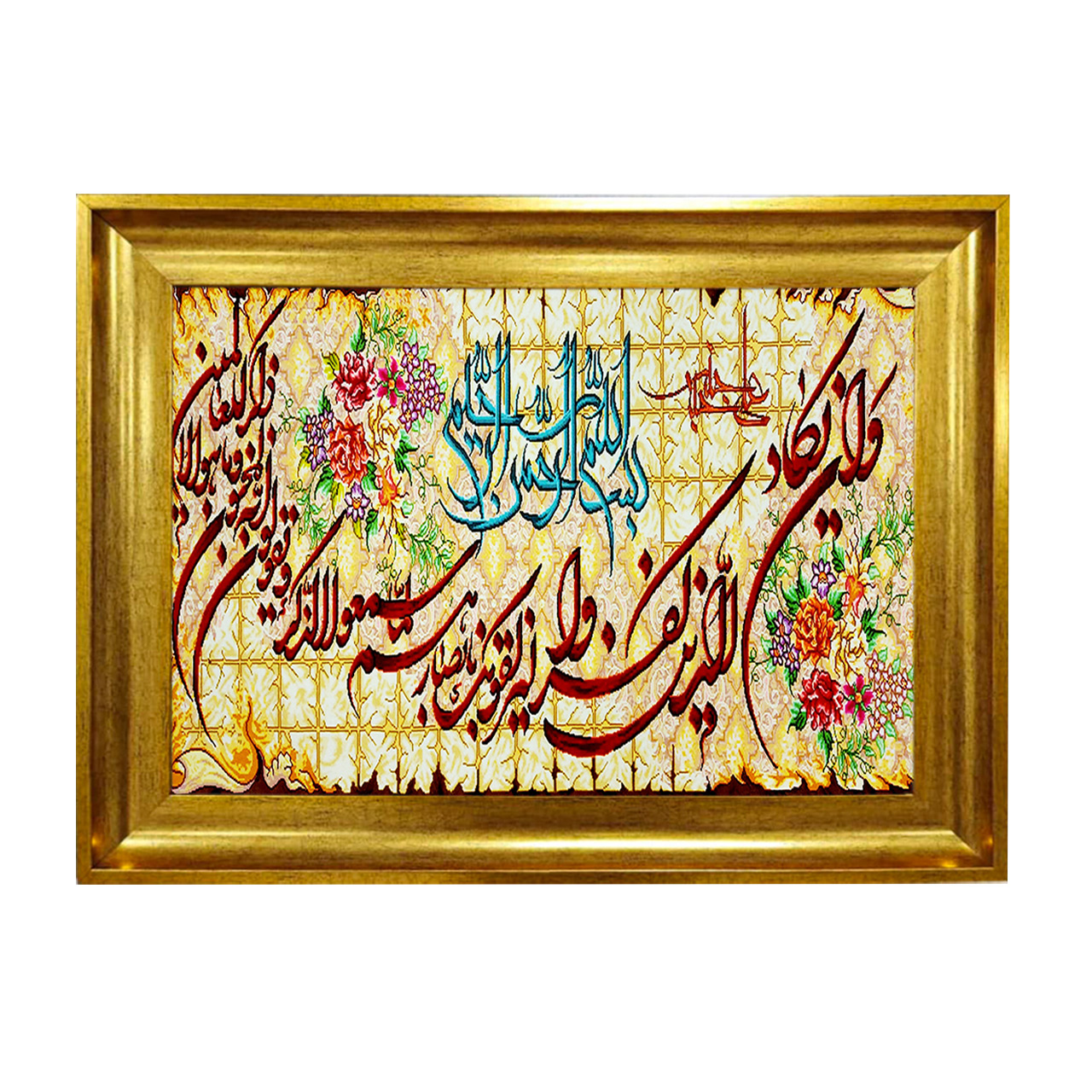 تابلو فرش چاپی طرح وان یکاد کد 15016 سایز 50×50 سانتی متری