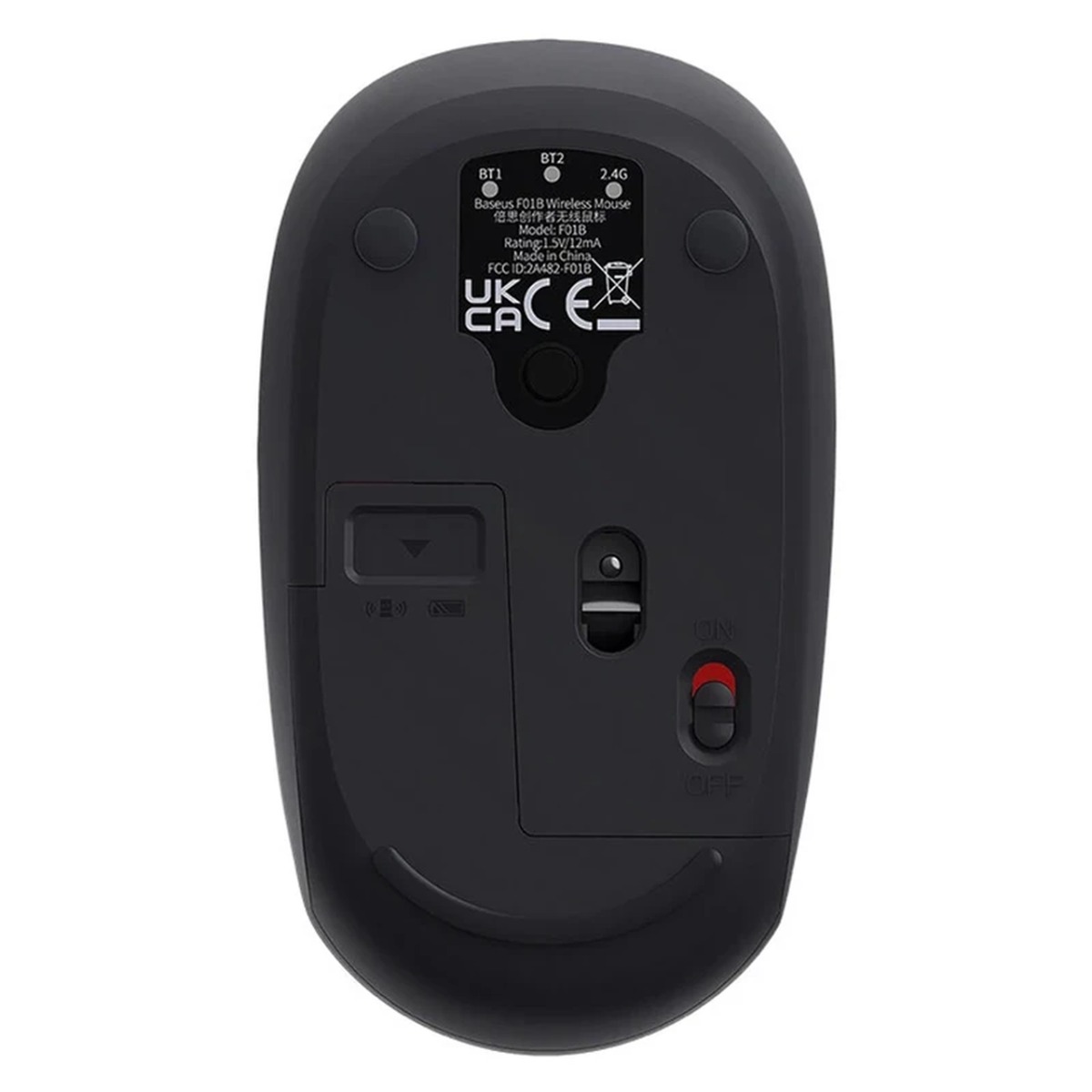 ماوس بی سیم Baseus مدل F01B - خاکستری (گارانتی 24 ماهه آونگ)