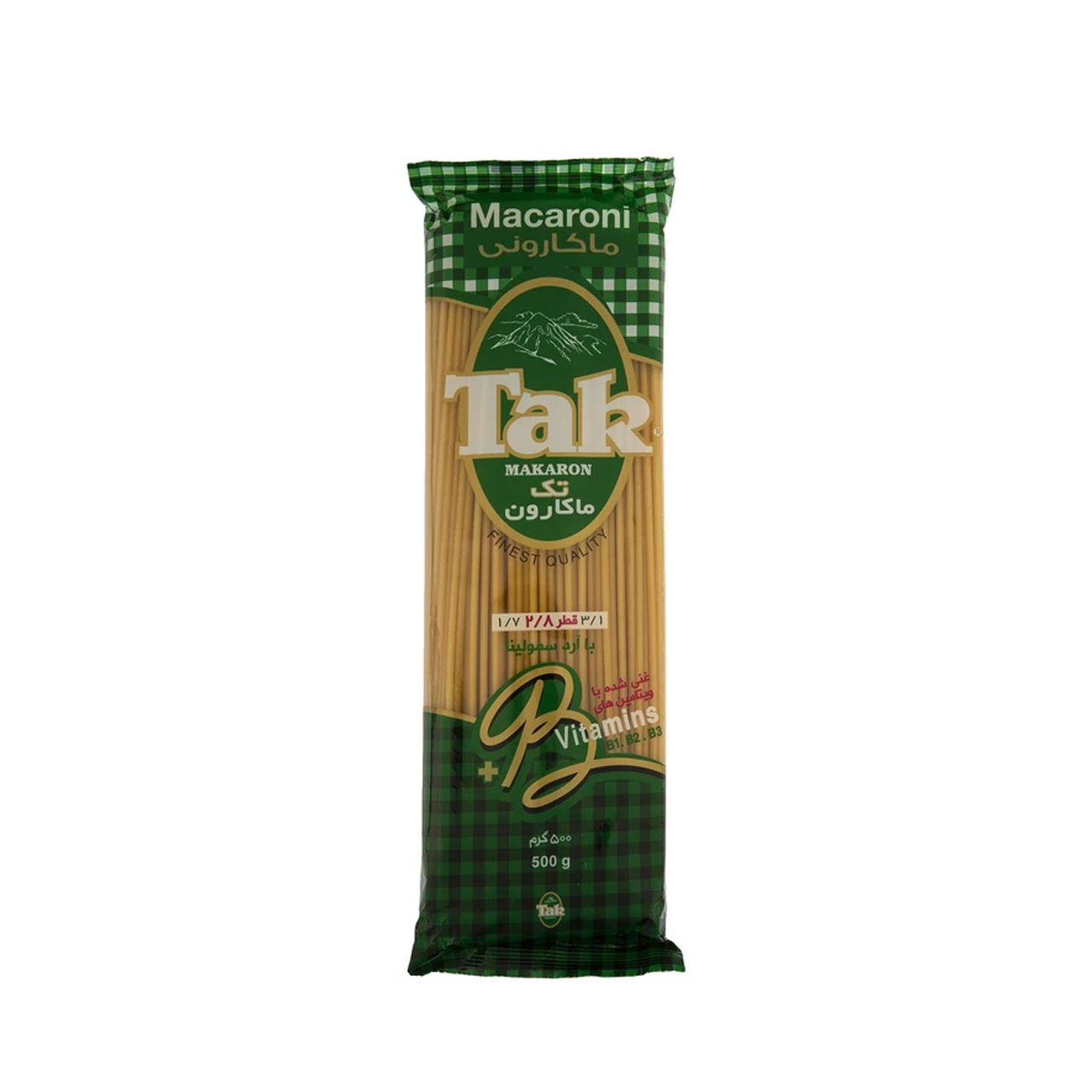 خرید ماکارانی قطر 2/8 تک 500گرمی
