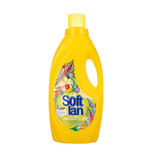 مایع نرم کننده حوله و لباس حاوی اسانس کپسوله زرد سافتلن 1900 میلی لیتری