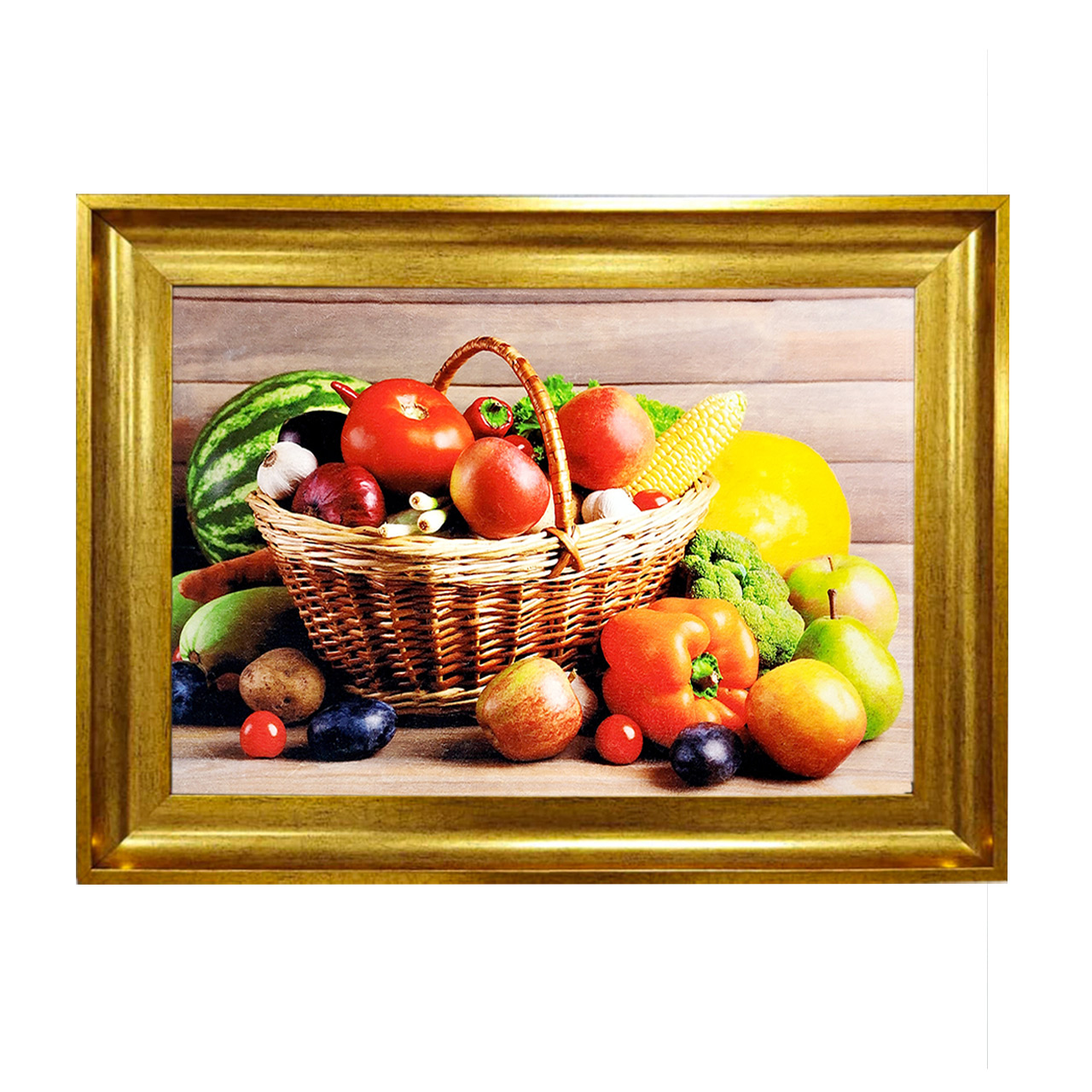 تابلو فرش چاپی طرح میوه کد 12034 سایز 50×50 سانتی متری