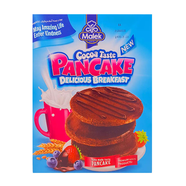 پودر نیمه آماده پنکیک کاکائویی ملک 250 گرمی