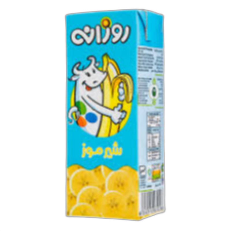 شیر موز فرادما نیم چرب روزانه 200 میلی لیتری