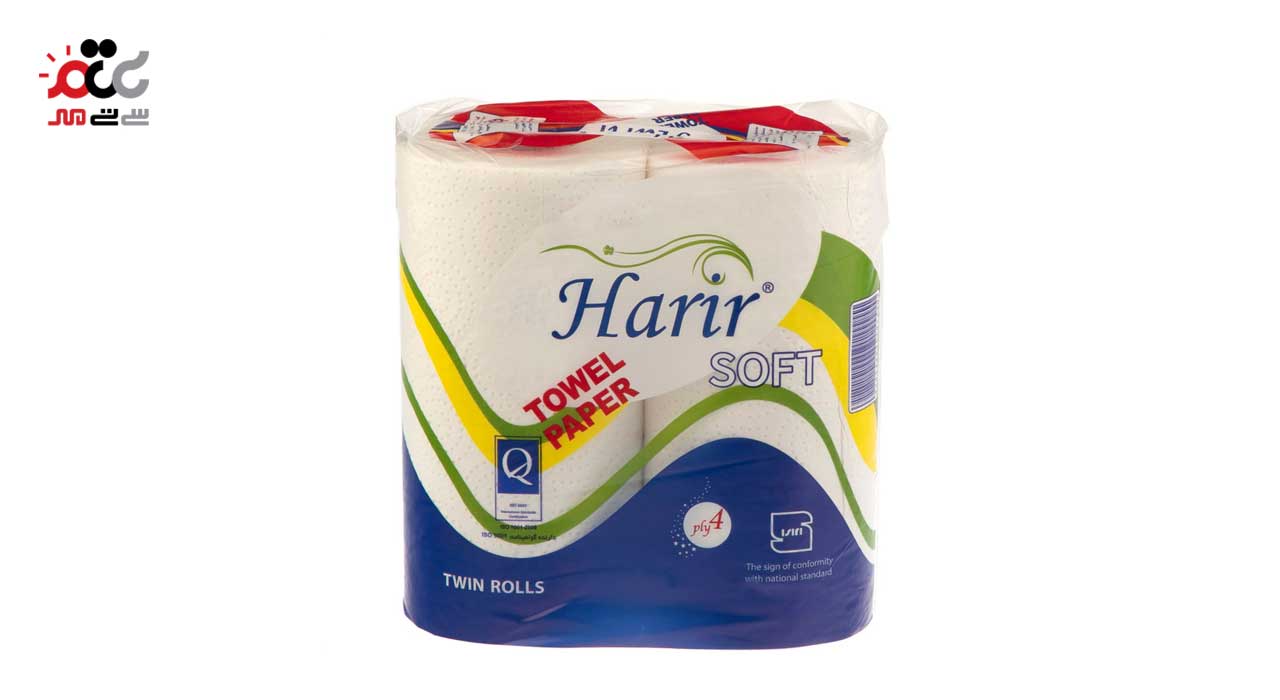 دستمال حوله حریر 2 عددی