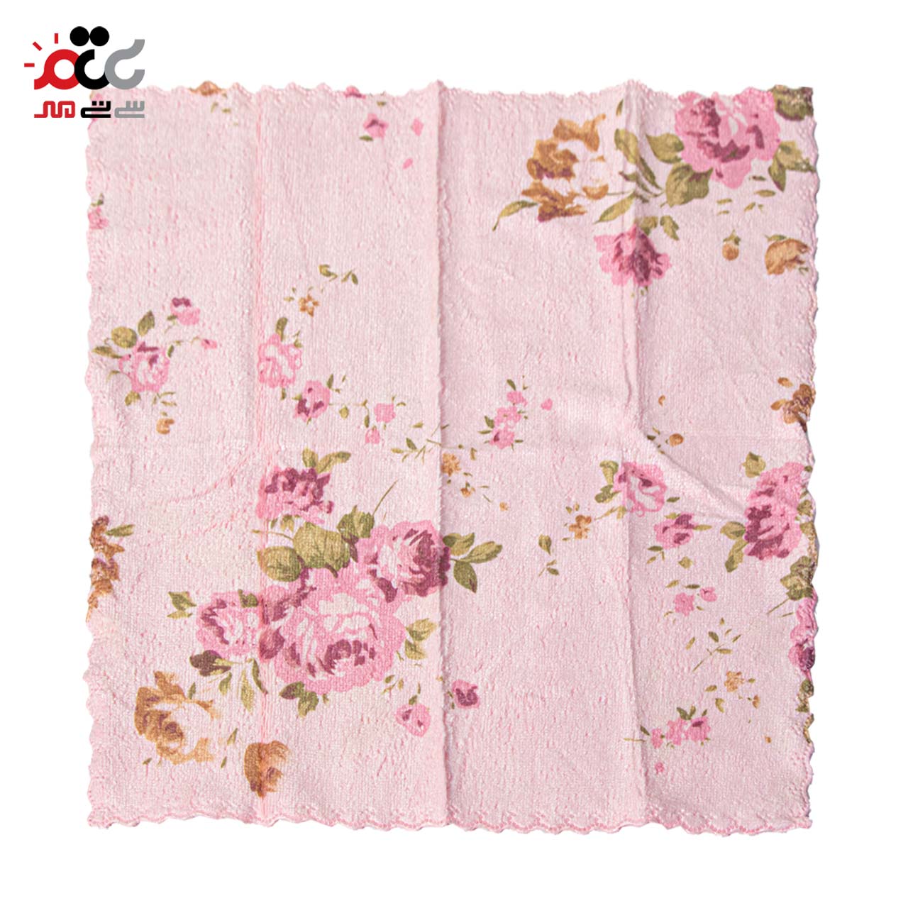 دستمال حوله ای مدل دالبری طرح گل دار 