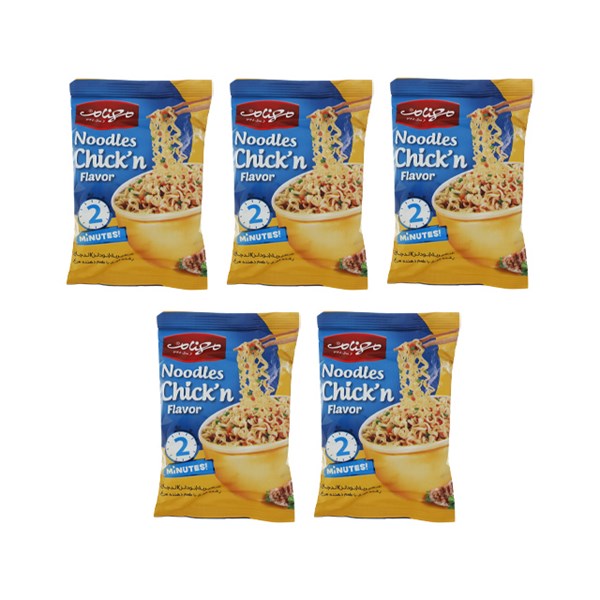نودل با طعم مرغ مهنام 5 عددی