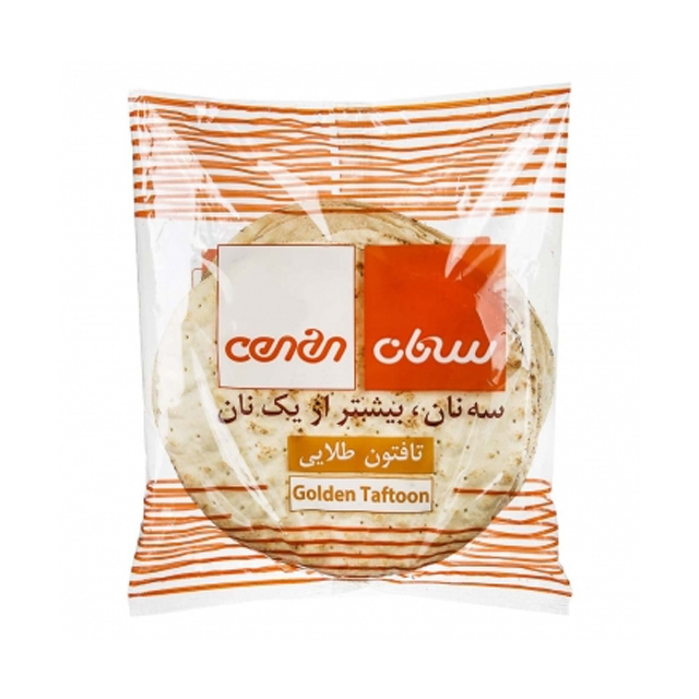 خرید نان تافتون طلایی سه نان 450 گرمی 