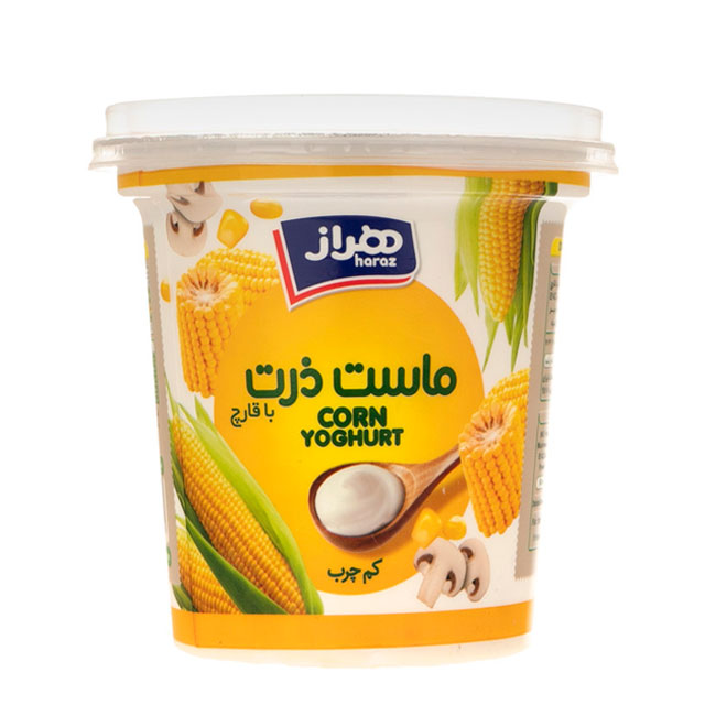 ماست ذرت با قارچ هراز 750 گرمی