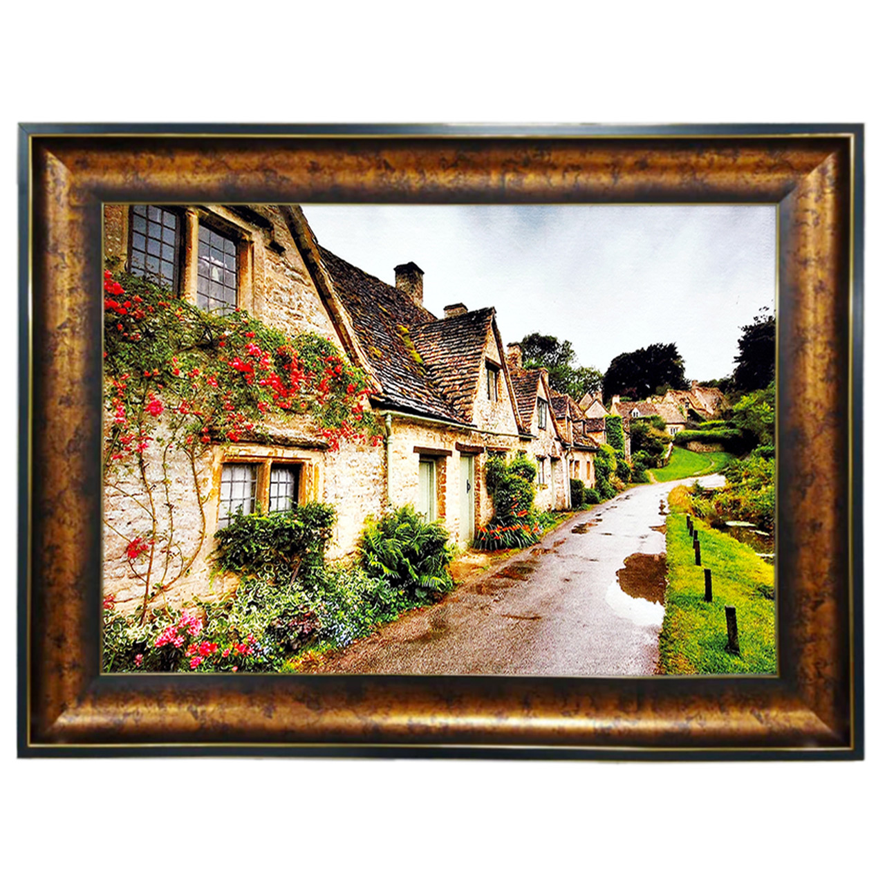 تابلو فرش چاپی طرح جاده کد 10002 سایز 100×50 سانتی متری