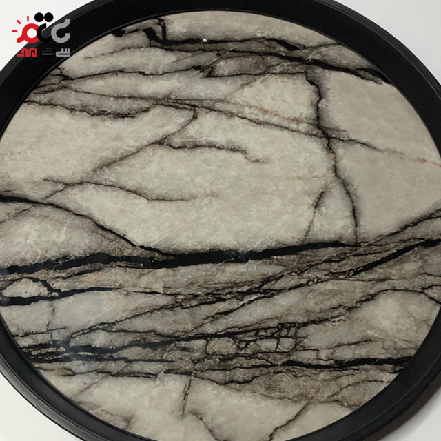 سینی رایکا مدل گرد طرح سنگ